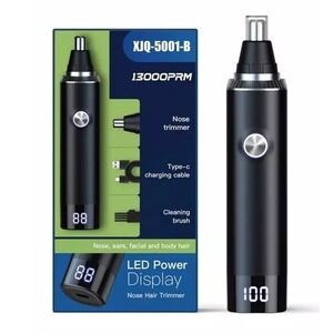 Ear & Nose Hair Trimmer with LED Display for Men Women,Painless USB Rechargeable